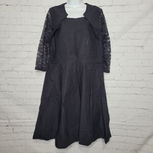 Women's Vintage Style Floral Lace Dress XXL